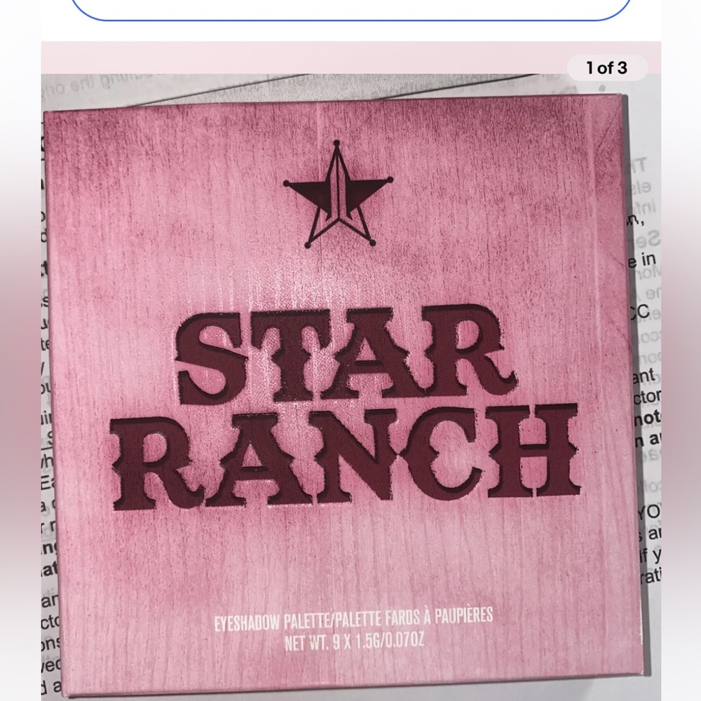 Jeffree Star ranch mini palette NIB